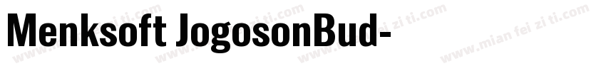 Menksoft JogosonBud字体转换